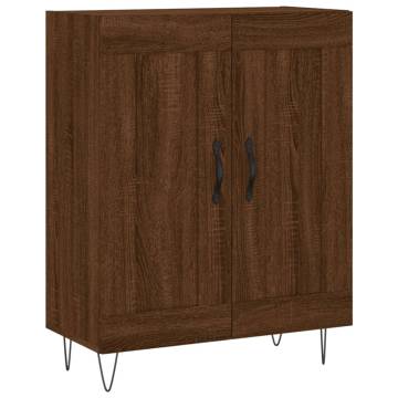  Highboard Brown Oak 69.5x34x180 cm Engineered Wood