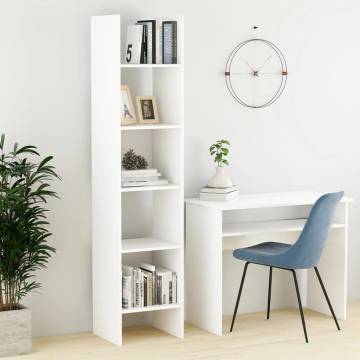 Book Cabinet White 40x35x180 cm Engineered Wood