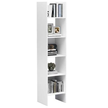 Book Cabinet White 40x35x180 cm Engineered Wood