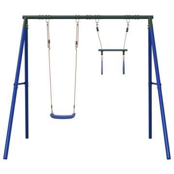  Outdoor Swing Set with Swing and Trapeze