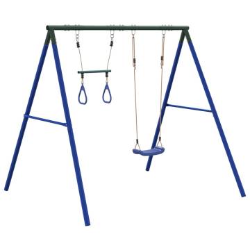  Outdoor Swing Set with Swing and Trapeze