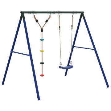  Outdoor Swing Set with Swing and Disc Swing