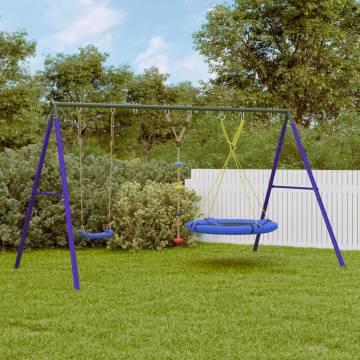  Outdoor Swing Set with Swing, Disc Swing, Saucer Swing