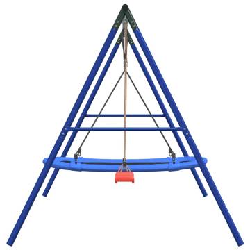  Outdoor Swing Set with Swing and Nest Swing