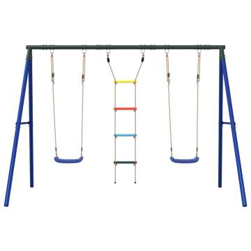  Outdoor Swing Set with Swings and Ladder