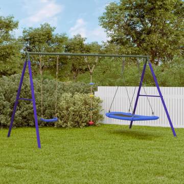  Outdoor Swing Set with Swing, Disc Swing, Nest Swing