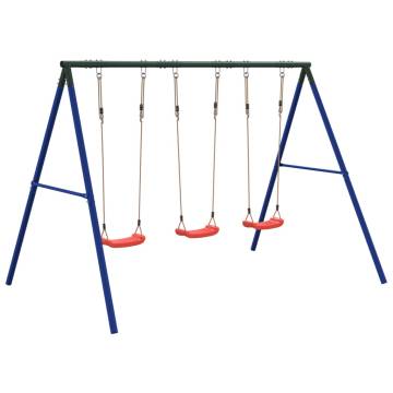  Outdoor Swing Set with 3 Swings