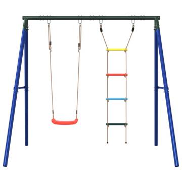  Outdoor Swing Set with Swing and Ladder