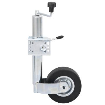  Trailer Jack Wheel 60 mm with Split Clamp and Wheel Chocks