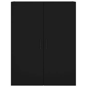  Wall Mounted Cabinets 2 pcs Black 69.5x34x90 cm