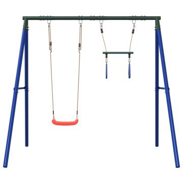  Outdoor Swing Set with Swing and Trapeze