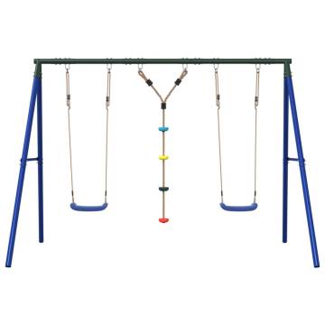  Outdoor Swing Set with Swings and Disc Swing