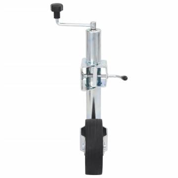  Trailer Jack Wheel 60 mm with 2 Support Tubes and 3 Split Clamps