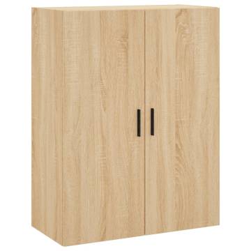  Wall Mounted Cabinets 2 pcs Sonoma Oak 69.5x34x90 cm