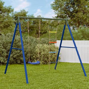  Outdoor Swing Set with Swing and Ladder