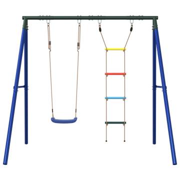  Outdoor Swing Set with Swing and Ladder