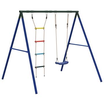  Outdoor Swing Set with Swing and Ladder