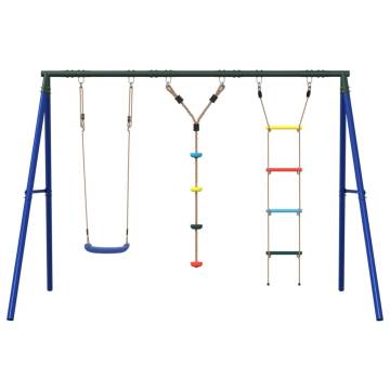  Outdoor Swing Set with Swing, Ladder, Disc Swing