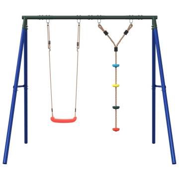  Outdoor Swing Set with Swing and Disc Swing