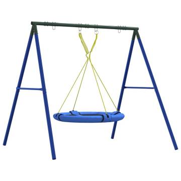  Outdoor Swing Set with Saucer Swing