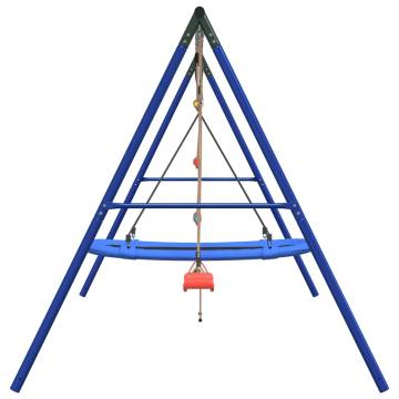  Outdoor Swing Set with Swing, Ladder, Nest Swing