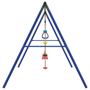  Outdoor Swing Set with Swings. Trapeze. Disc Swing