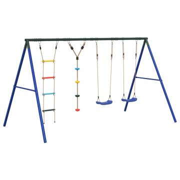  Outdoor Swing Set with Swings. Ladder. Disc Swing