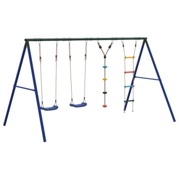  Outdoor Swing Set with Swings. Ladder. Disc Swing