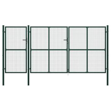  Garden Gate Steel 400x200 cm Green