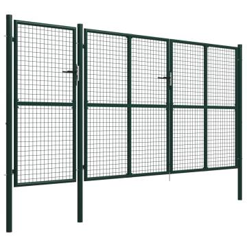  Garden Gate Steel 400x200 cm Green