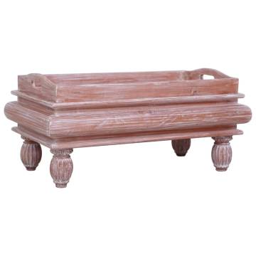  Coffee Table Brown 90x50x40 cm Solid Mahogany Wood