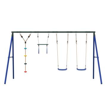  Outdoor Swing Set with Swings. Trapeze. Disc Swing