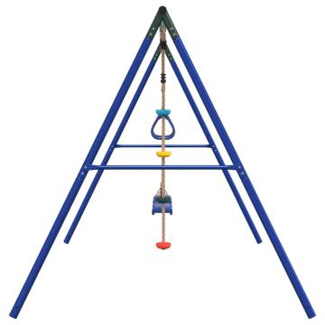  Outdoor Swing Set with Swings. Trapeze. Disc Swing