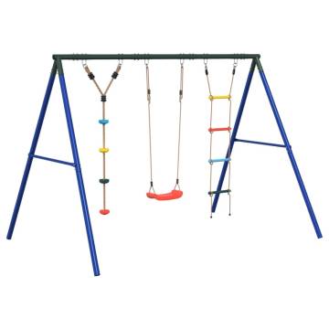  Outdoor Swing Set with Swing. Ladder. Disc Swing