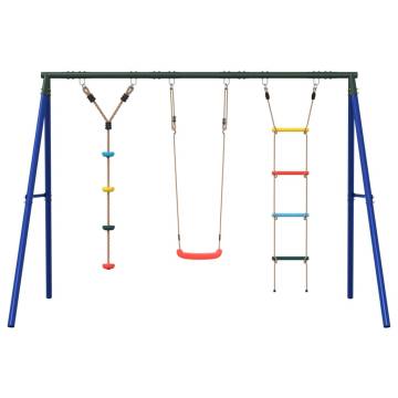  Outdoor Swing Set with Swing. Ladder. Disc Swing