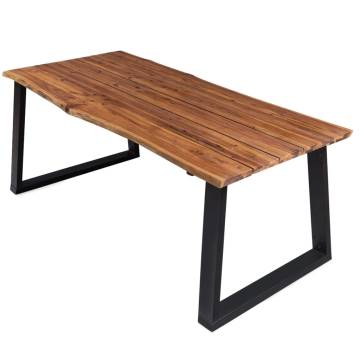  Dining Table 170x90x75 cm Solid Acacia Wood