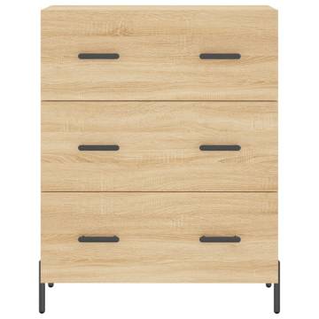  Highboard Sonoma Oak 69.5x34x180 cm Engineered Wood