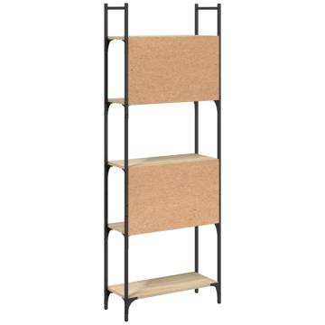 Bookshelf 5-Tier Sonoma Oak 60.5x24x166.5 cm Engineered Wood