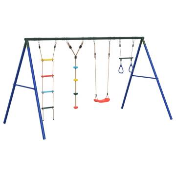  Outdoor Swing Set with Swing. Trapeze. Ladder. Disc Swing