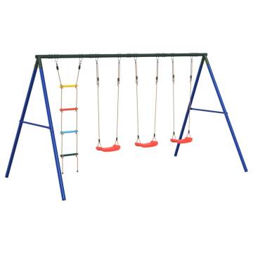  Outdoor Swing Set with Swings and Ladder