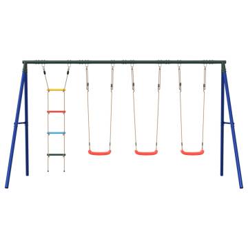  Outdoor Swing Set with Swings and Ladder