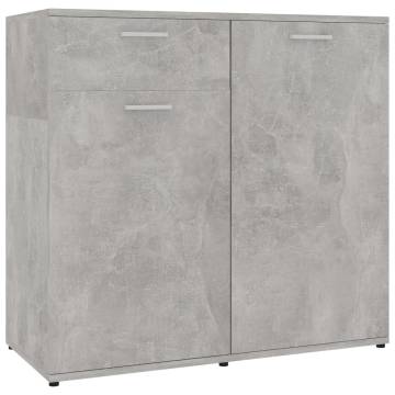  Sideboard Concerte Grey 160x36x75 cm Engineered Wood