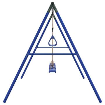  Outdoor Swing Set with Swings and Trapeze