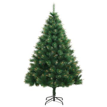  Artificial Hinged Christmas Tree with Stand 210 cm