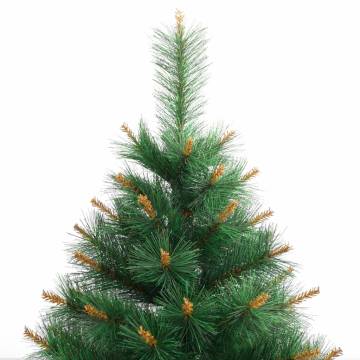  Artificial Hinged Christmas Tree with Stand 210 cm