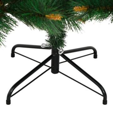  Artificial Hinged Christmas Tree with Stand 210 cm