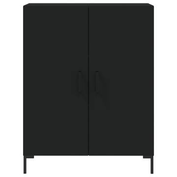  Highboard Black 69.5x34x180 cm Engineered Wood