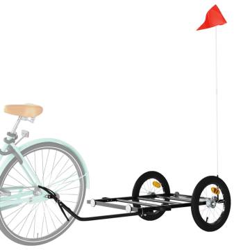  Bike Trailer Black 126x63x34 cm Iron