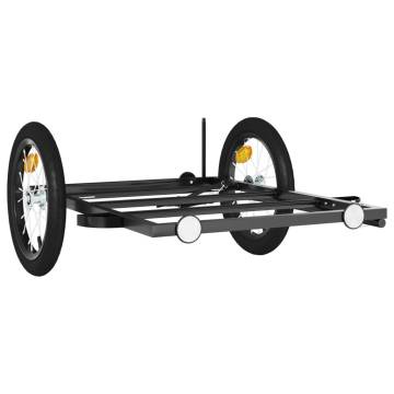  Bike Trailer Black 126x63x34 cm Iron