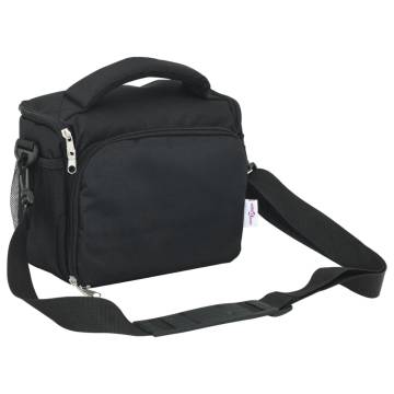  Camera Bag with Waterproof Cover Black Oxford Fabric